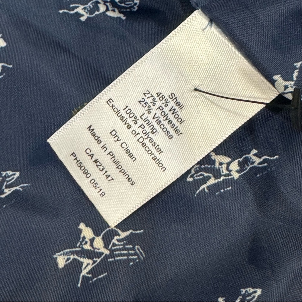 TALBOTS/ SHETLAND WOOL BLAZER - MUSTARD Size 8P - Picture 13 of 13